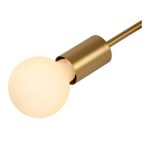 Lucide LESTER - Flush ceiling light - 4xE27 - Matt Gold / Brass - detail 1